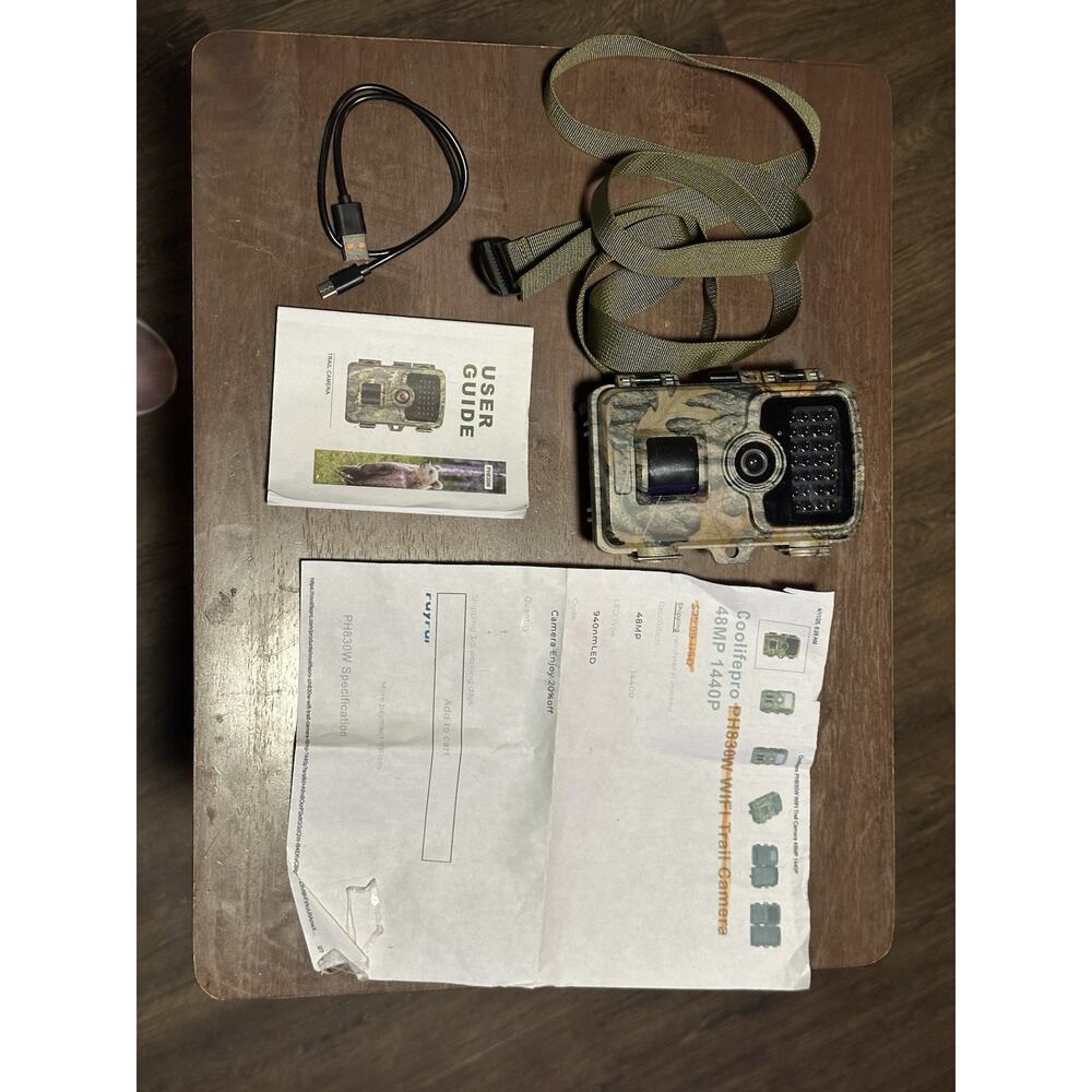 Coolifrpro PH830 WiFi Trail 48MP 1440P Hunting Night Vision Motion Game camera